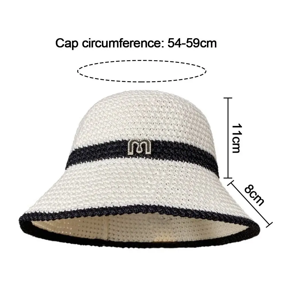 Big Visors Breathable Bucket Hat Cotton Linen Fisherman's Hat Beach Cap Women Girls