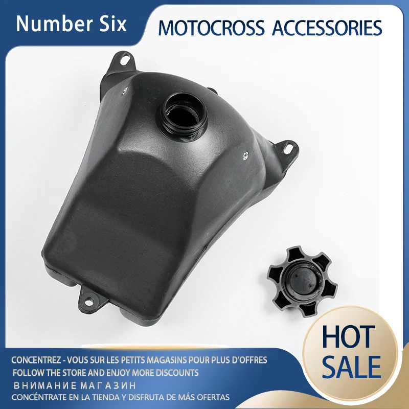 Black Motorcycle 3L Plastic Petrol Gas Fuel Tanks with Tank Cap Oil Switch For 125CC 140cc 250cc Apollo Orion Pit Dirt Bike