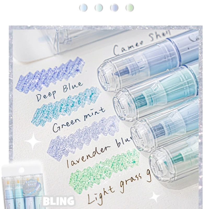 4개 형광펜 형광펜 세트 형광펜 마커 선물