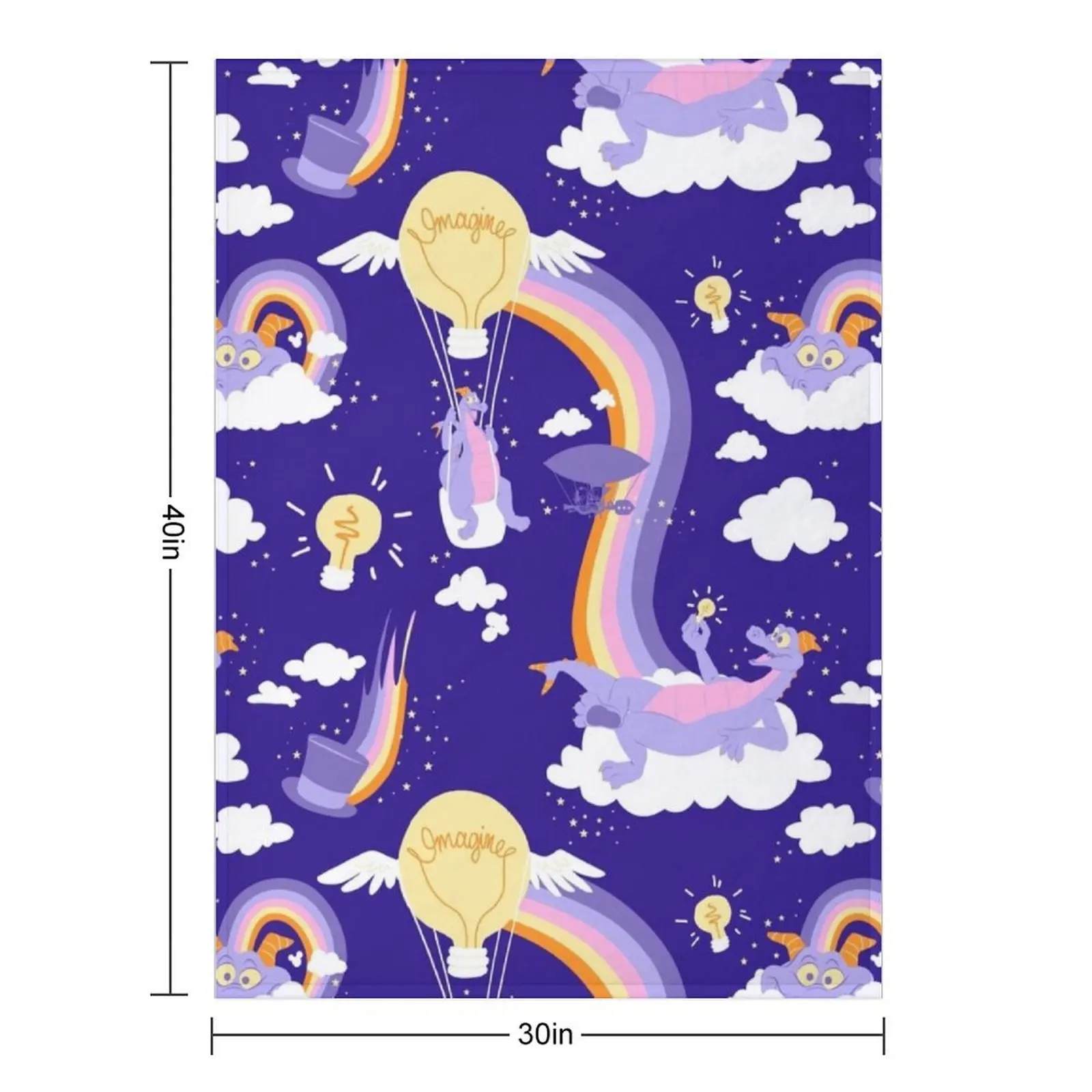 Figment pattern Throw Blanket Winter beds For Decorative Sofa wednesday Sleeping Bag Blankets
