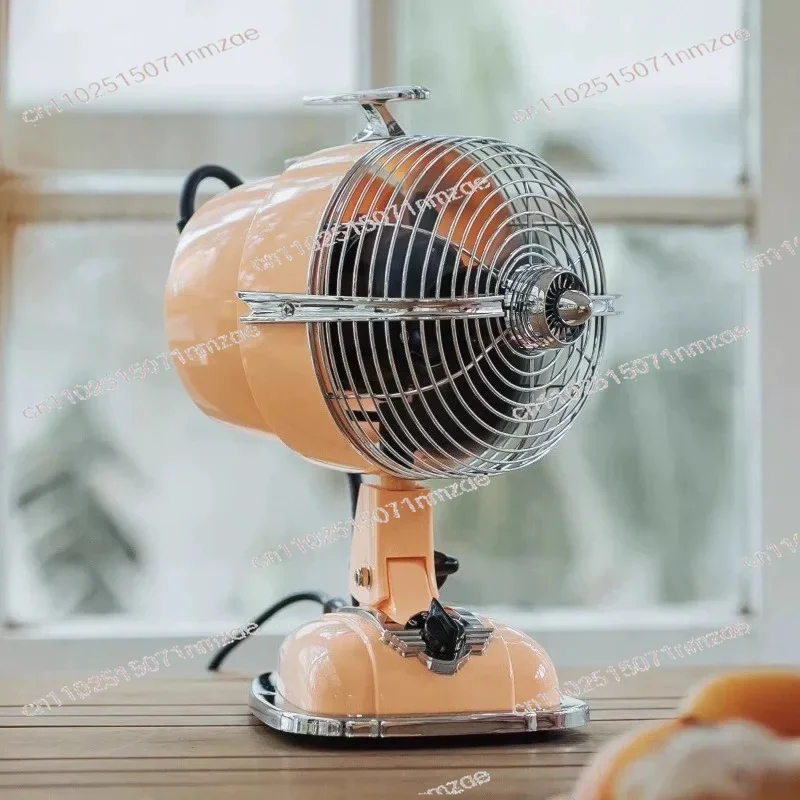Head Electric Fan Shaking Head Nostalgic Table Fan Home Silent Desktop Air Circulation Fan