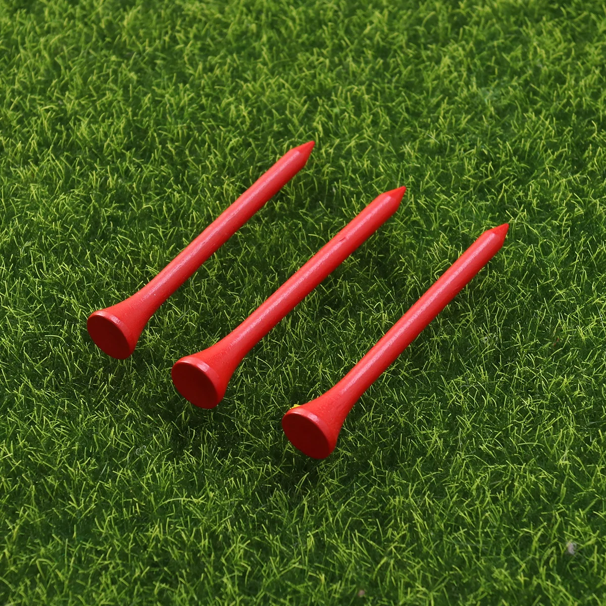 

100Pcs Golf Tees 7Cm Reusable High Quality Wooden Yards Long Distance Outdoor Sports Wood Tees for Consistent
