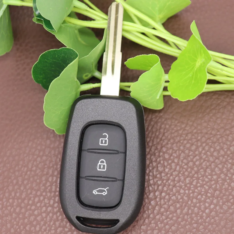 

10 шт., 2/3 кнопки, чехол для дистанционного ключа автомобиля, чехол для брелока, чехол для Renault Sandero Dacia Logan Lodgy Dokker Duster VAC102, лезвие