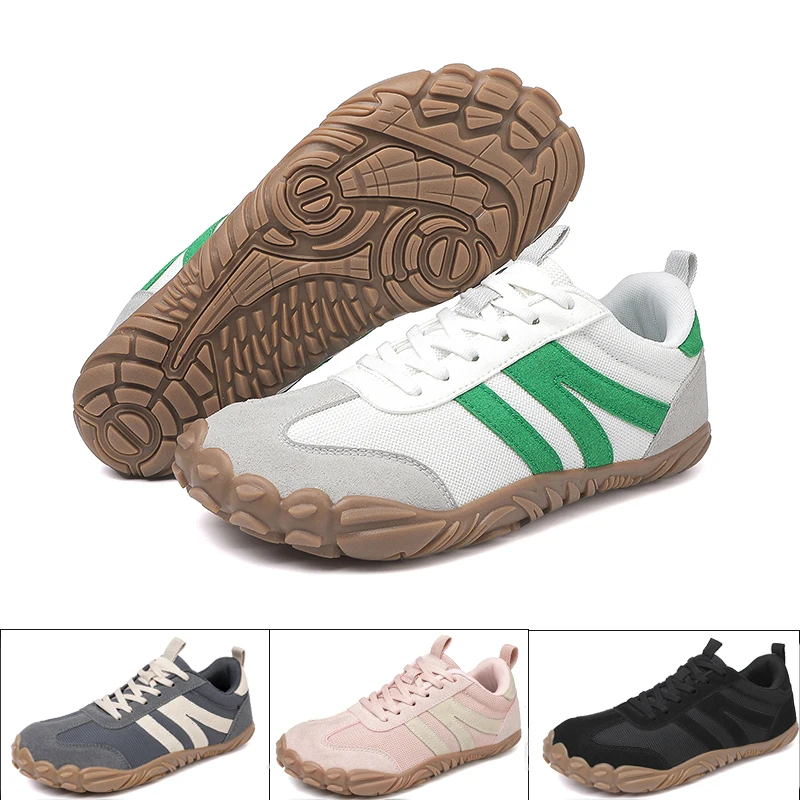 2026 New Wide Toe Barefoot Shoes Mens Womens Zero Drop Minimalist Sneakers Retro Outdoor Non Slip Walking Shoes Casual Sneaker