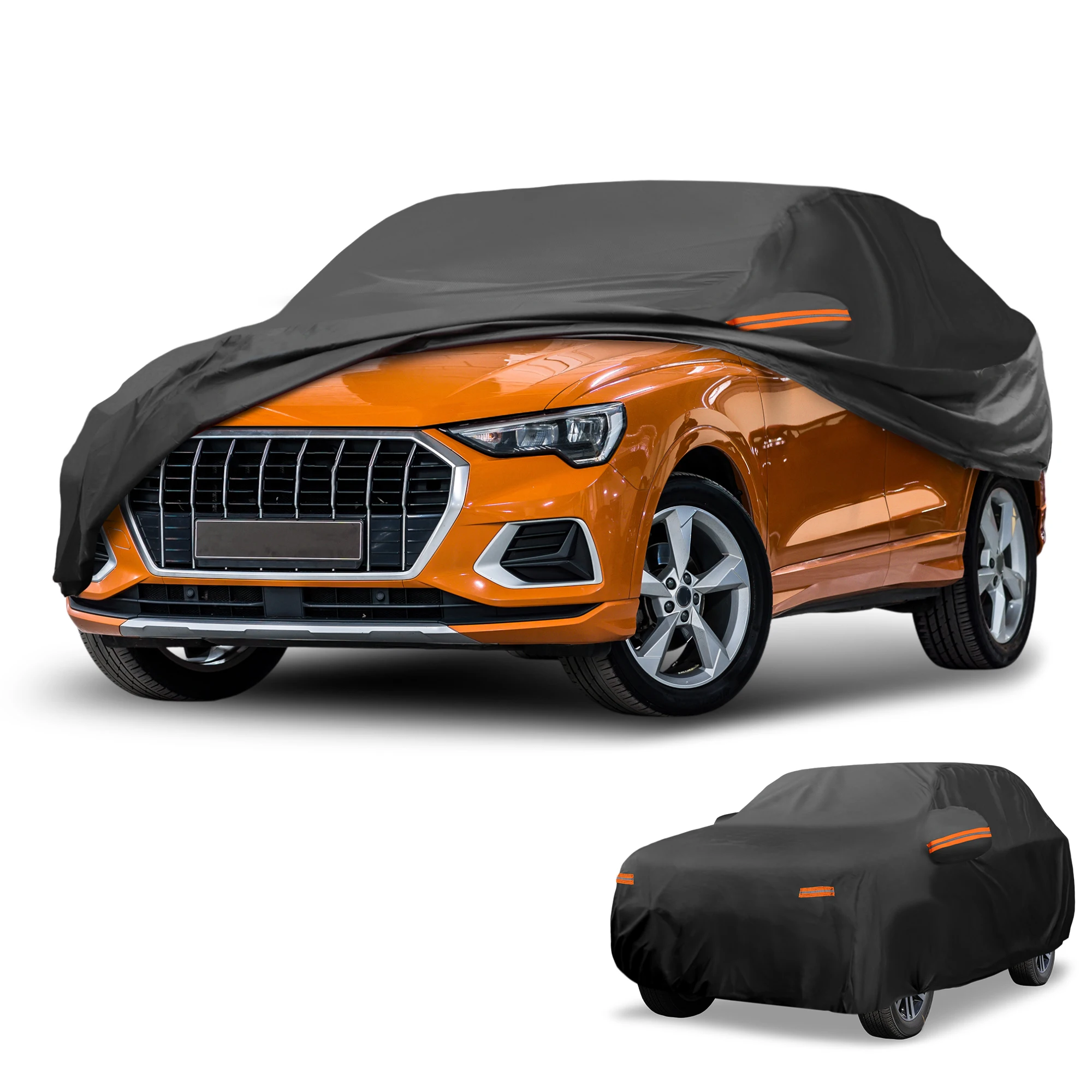 

Автомобильный чехол Motoforti, водонепроницаемый, всепогодный для Audi Q3 2012-2024, черный 210D-PU