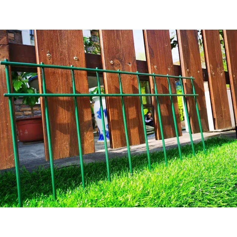 

Fence Green Garden Fences, 2 Inch Gap for Rabbits Fences Panel Ground Stakes Outdoor Patio. Total 17 Ft(L)