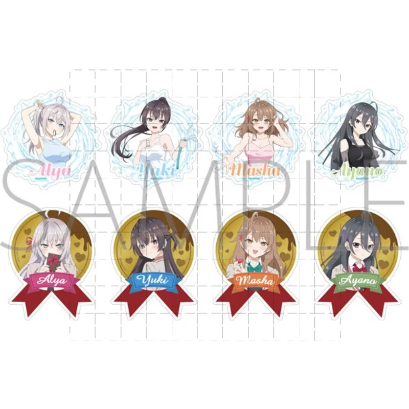 Game Alisa Mikhailovna Kujou Yuki Suou Ayano Kimishima Chisaki Sarashina Keychain Doll Anime Acrylic Keyring Pendant Gift