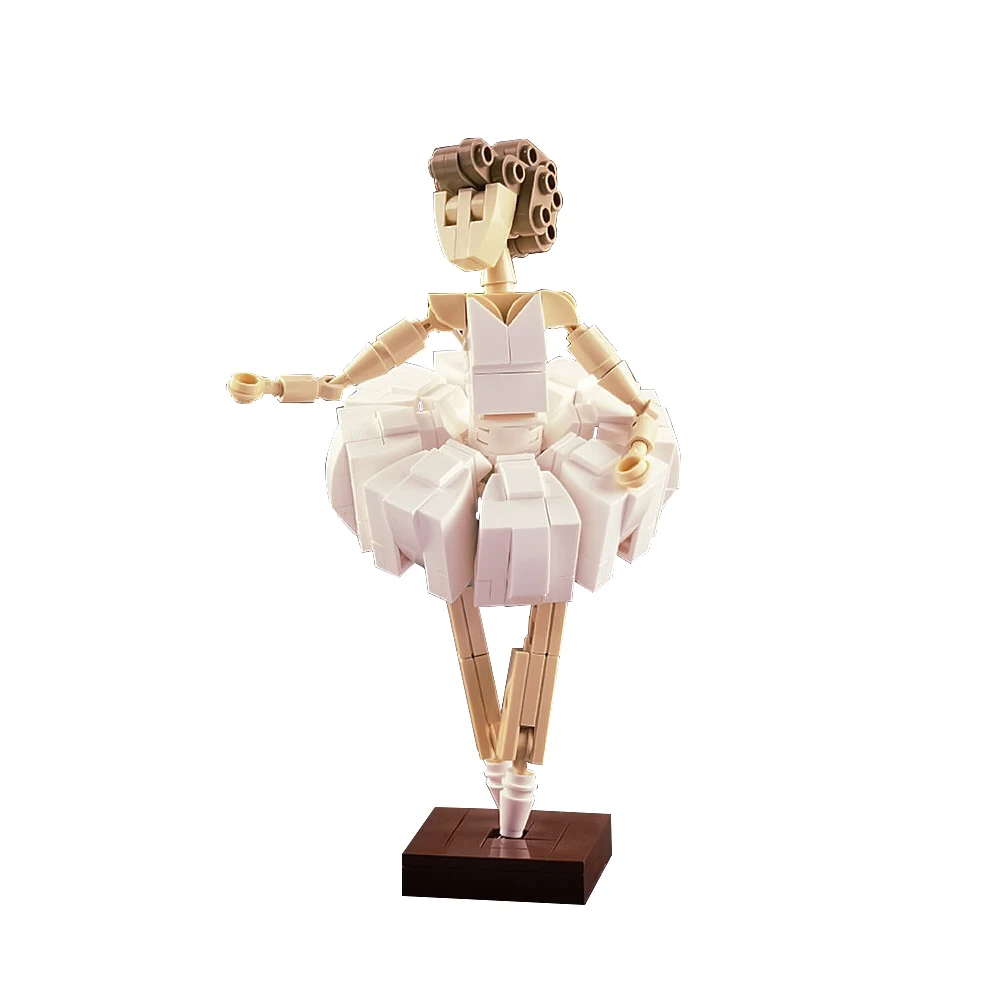 MOC Ballerina Building Block danza classica ballerino femminile personaggio modello fai da te giocattolo di mattoni regalo di compleanno per bambini