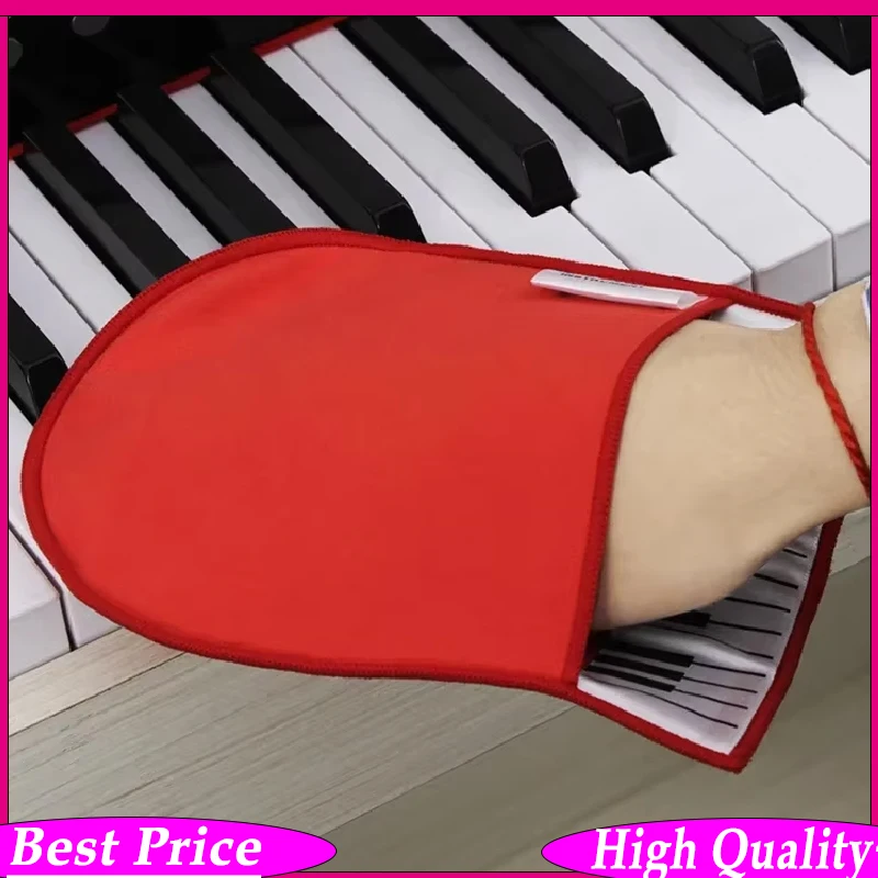 IRIN Piano Cleaning Cloth Wipes Glove with Piano Keyboard Design Musical Instrument Duster Cleaning Care Tool High Quality