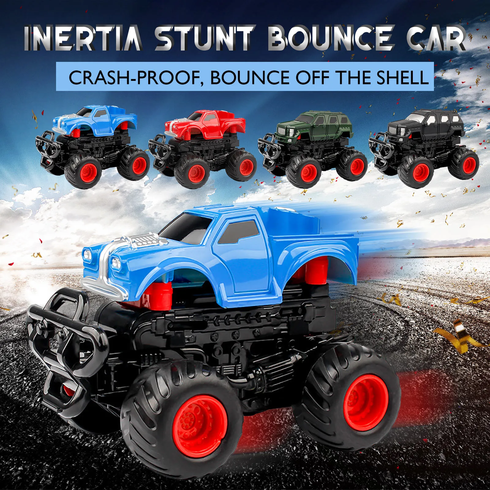 

High Speed Off-Road Drift Deformation Kids Vehicle 4pcs Model Car Model Building Kits For Teens And Adults Coches Teledirigidos