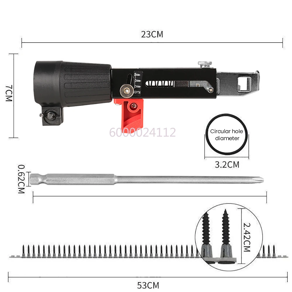 2025 New Cordless Electric Drywall Screw Gun Adjustable Screw Length Depth for Home DIY Woodworking Easy to Use Nail Gun Tools view 5