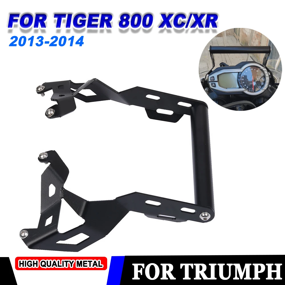 

For Triumph Tiger800 Tiger 800 XC XR 800XC 800XR 2013 2014 Accessories Mobile Phone Holder Stand GPS Navigaton Plate Bracket