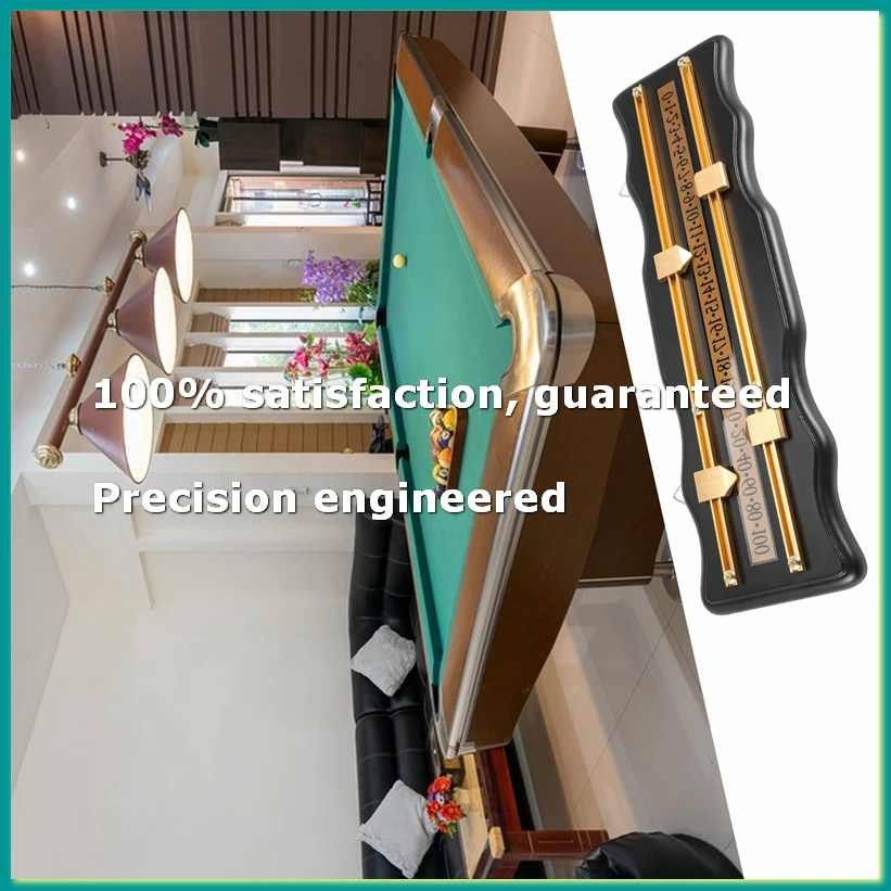 

Настенная табличка для подсчета очков для бильярда и снукера из окрашенного дерева, черная-FABY