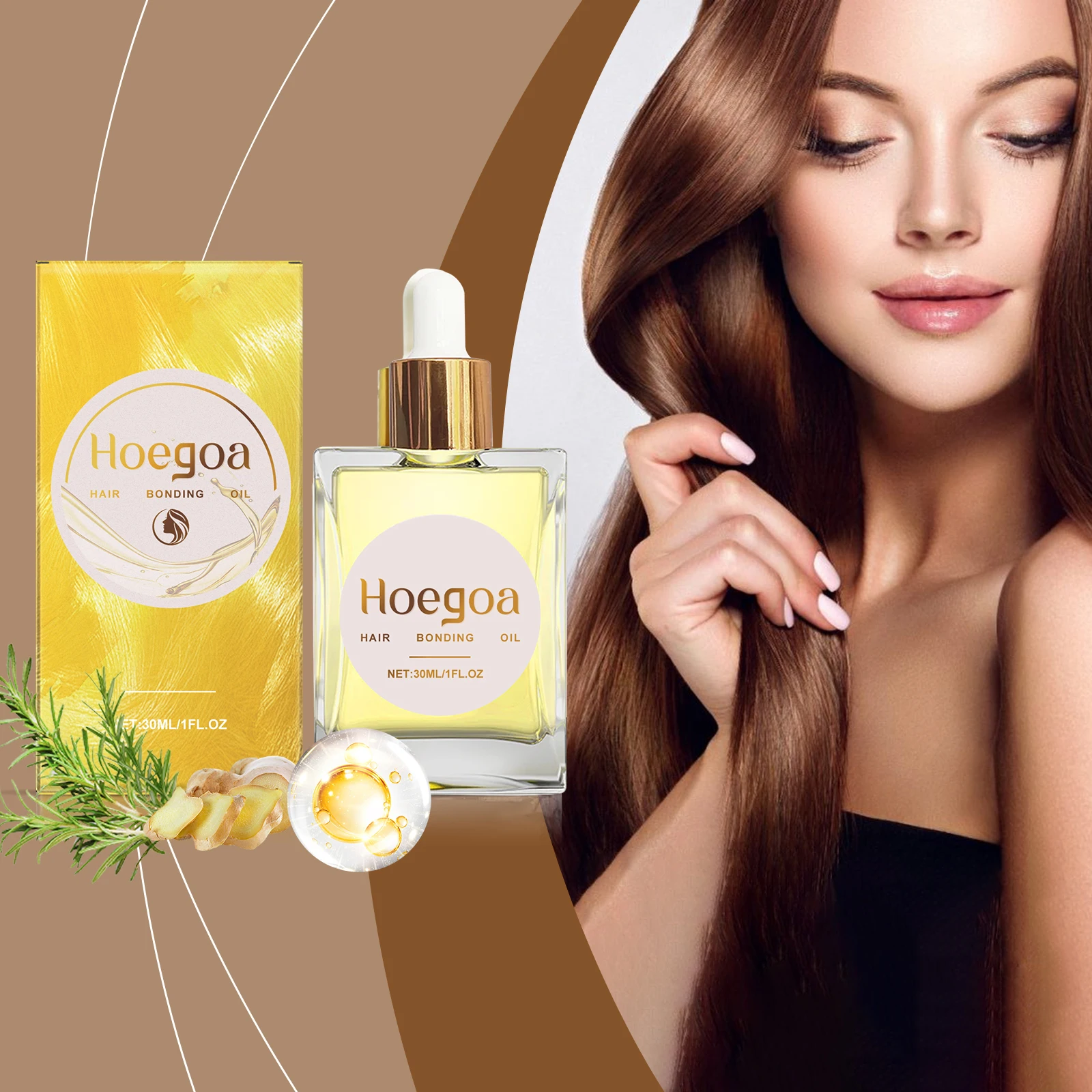 

Nourishing Hair Styling Oil Reduces Frizz,repairs Damaged Hair,nourishes,moisturizes,softens,straight Hair,elastic and Glossy