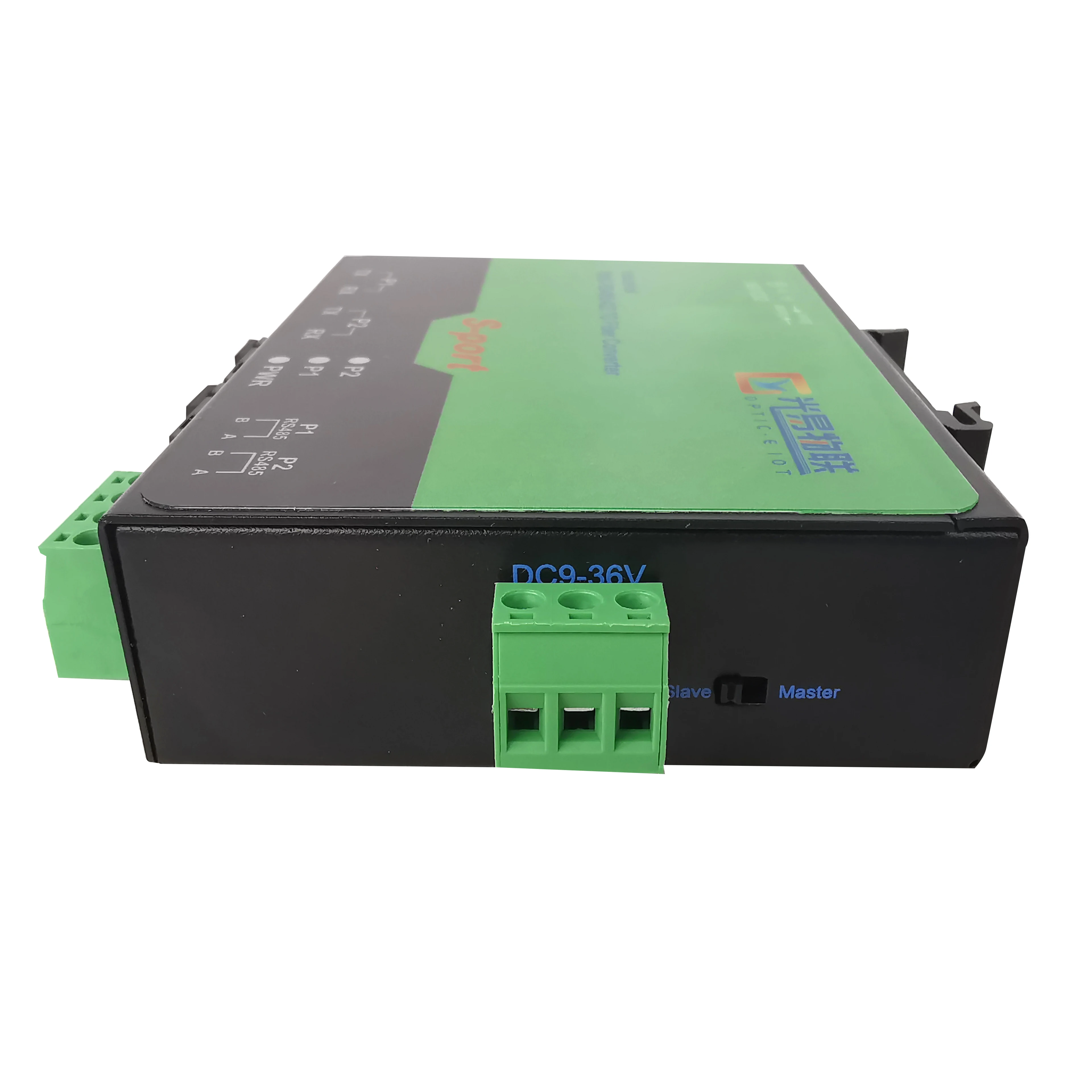 Industrieller DIN-Schiene 485/422 Ring Fiber Optic Converter 458 Ring Fiber Optic Converter Modbus