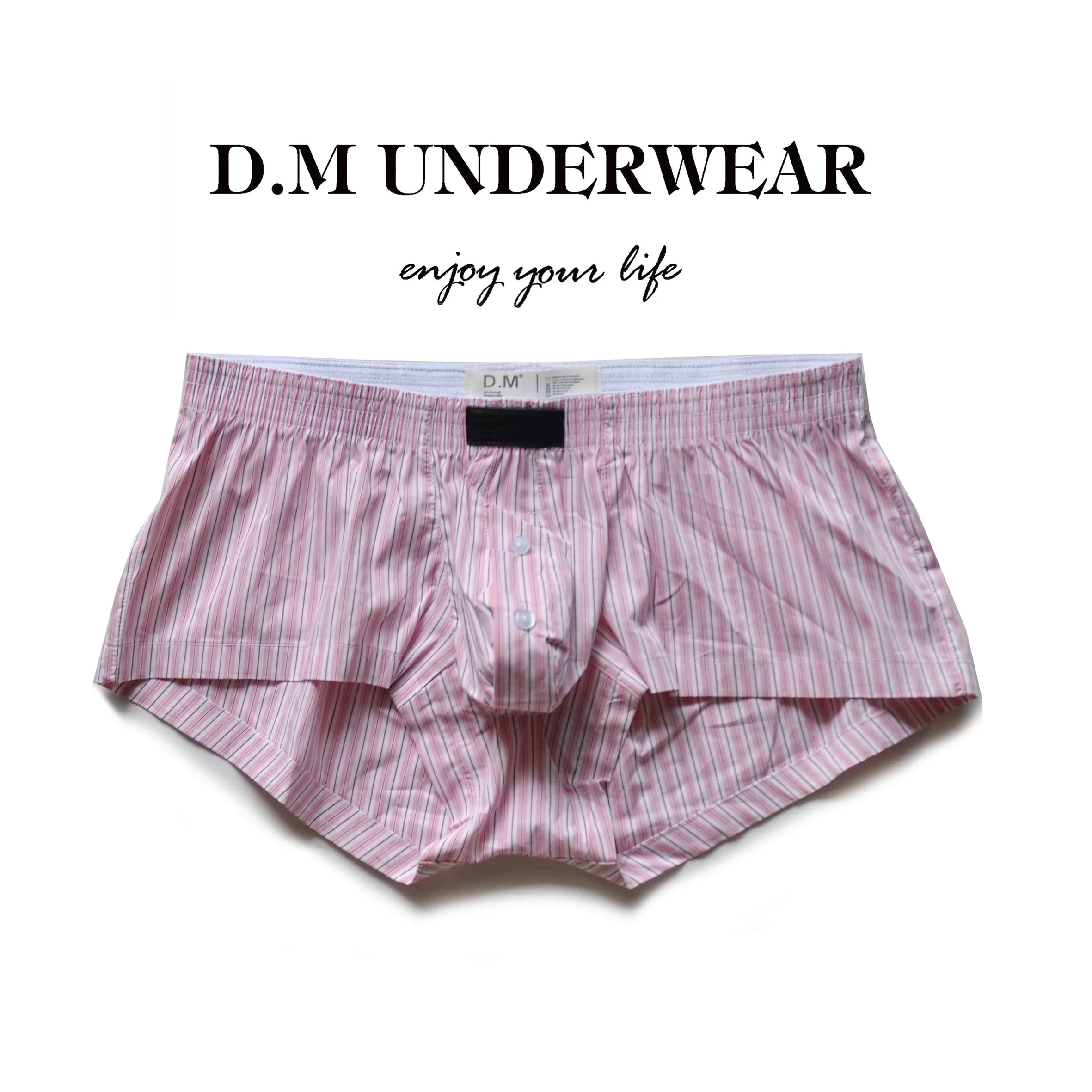 Lovely unique Original Design Funny Striped Underwear men Cotton Breathable Boxer Shorts Male Cartoon Underpants