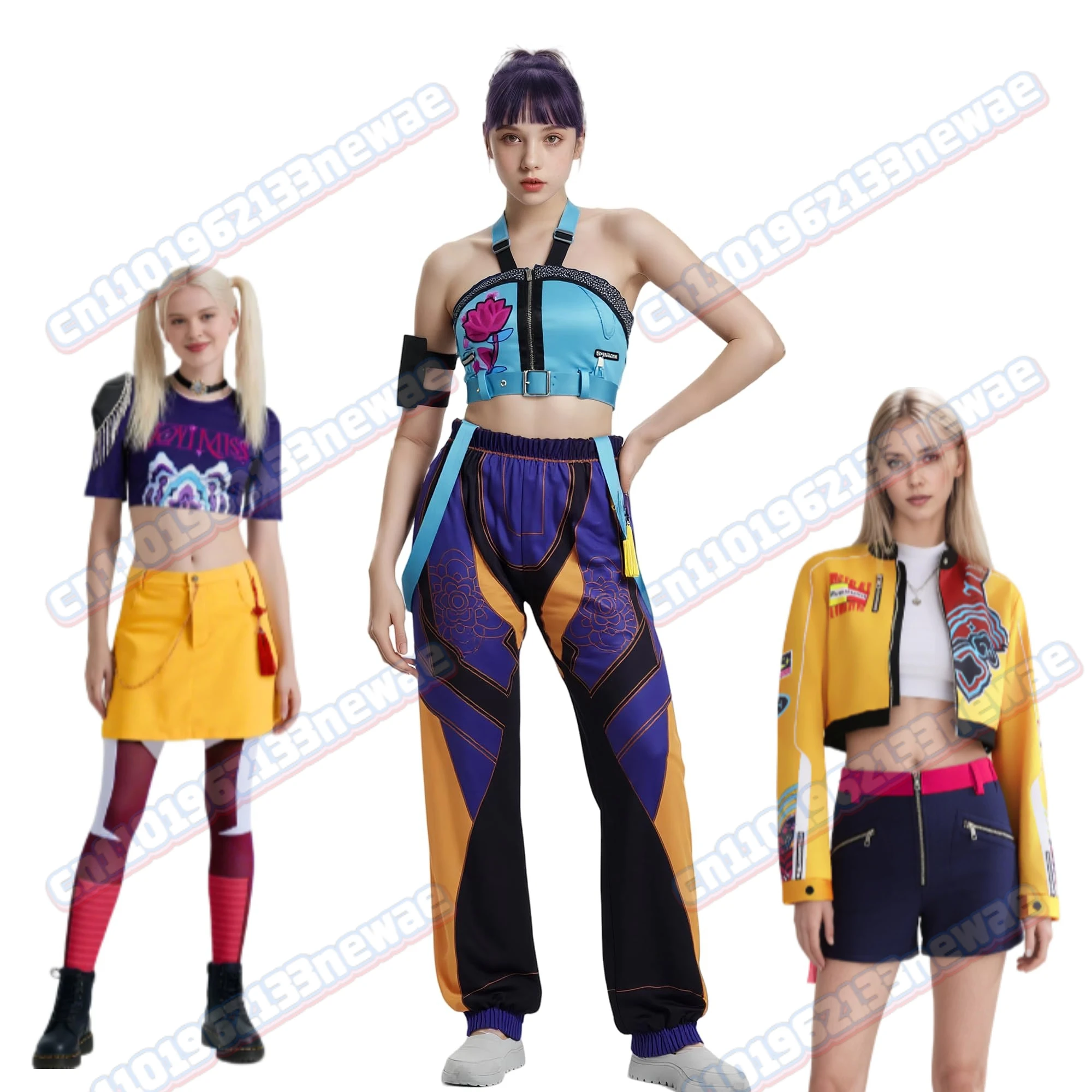 K-POP のデーモンハンター ルミミラコスプレ衣装変装女性女の子服ロールプレイ衣装ファンタジアハロウィンカーニバルスーツ