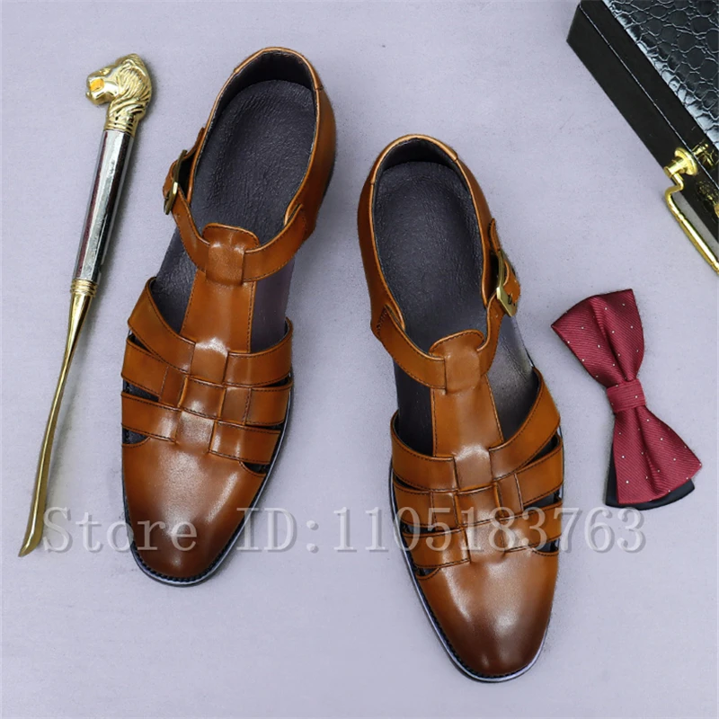 صنادل رجالية رومانية عالية الج - مراجعة Leather Work Outfit وسعره