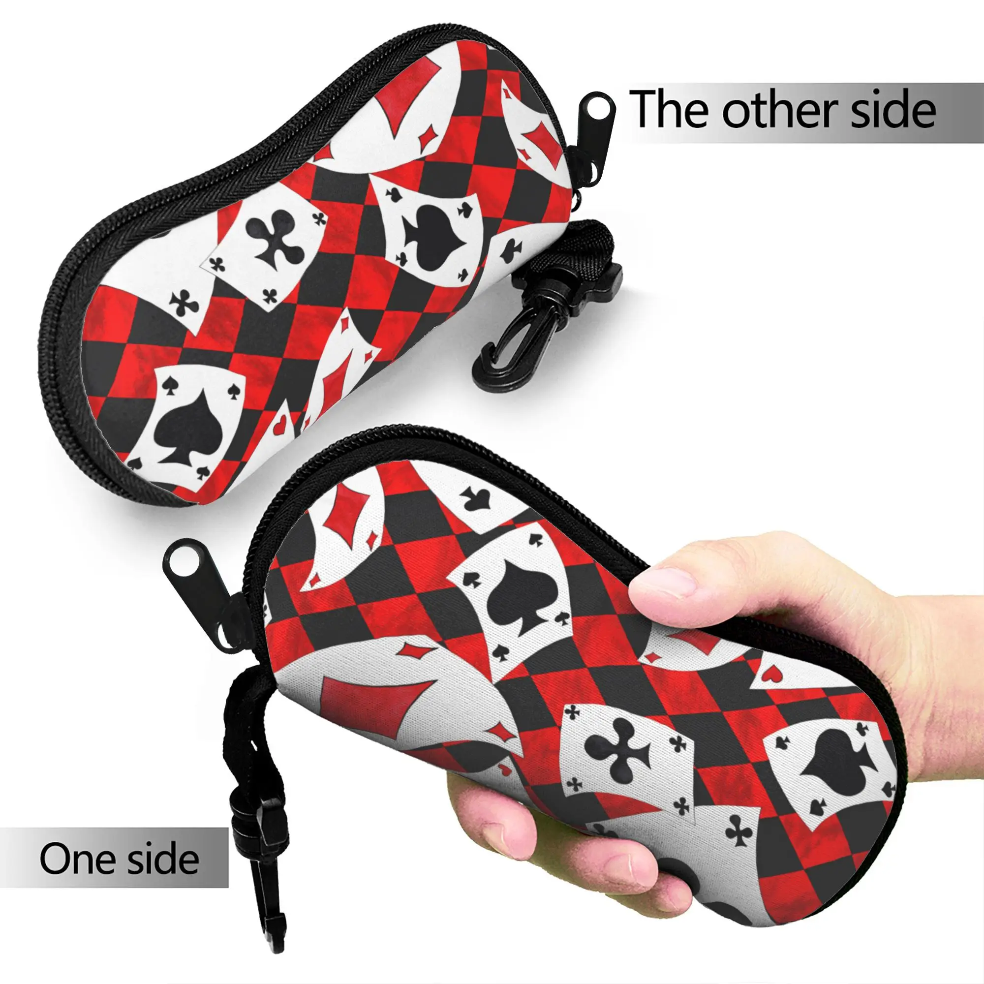 Playing Cards  Glasses Case  Portable Sunglasses Case Classic Convenient Glasses Box Men Women Eyewear Box