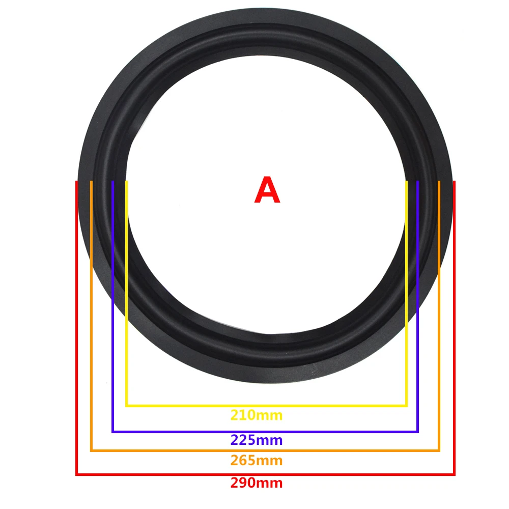 12 inch Speaker Rubber Surround Woofer Repairing Folding Edge Subwoofer Ring DIY Repair Accessories Speaker Suspension