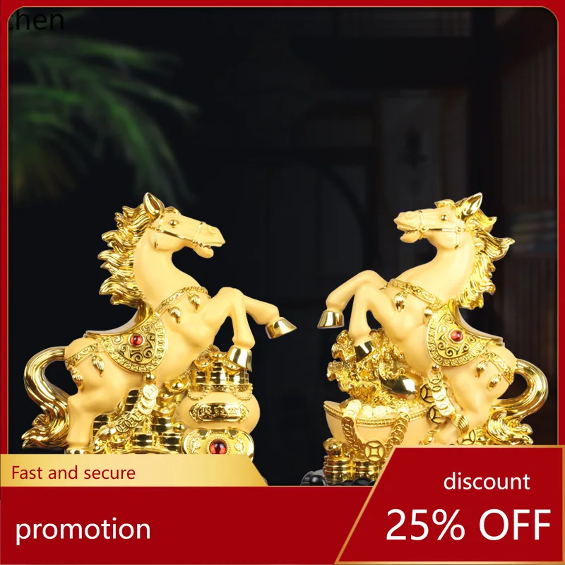 

LXC Horse Ornament Living Room Entrance Wine Cabinet Office Decoration Company Store Opening Housewarming Gift