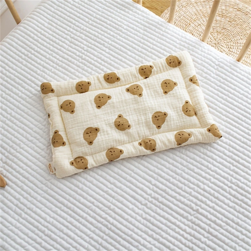 Nueva almohada para niños pequeños con bonito diseño, almohadas suaves para cochecito, suministro para bebés