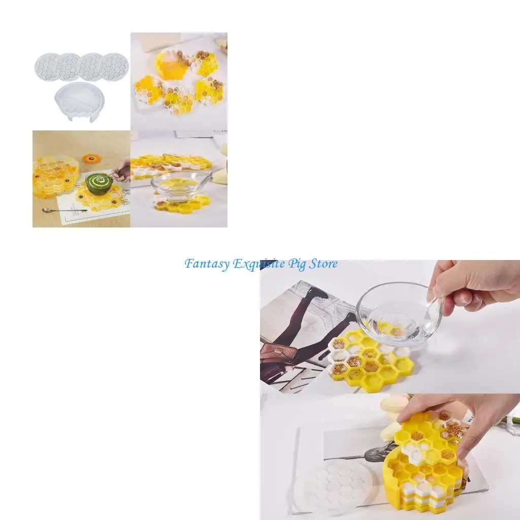 

Простые в использовании силиконовые сотовые формы, формы для изготовления подставок из эпоксидной смолы для энтузиастов ремесла,