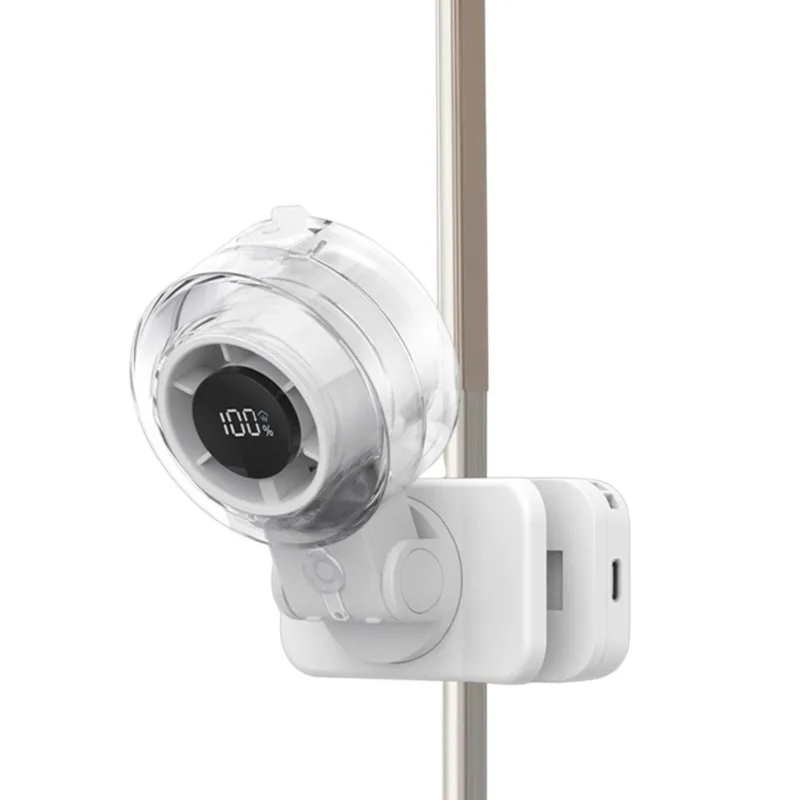 [B25B!】 Desktop Rotating High-Speed Clip Fan-For Desk- Digital Display For On Spray Fan Humidifier Hydration Functionality