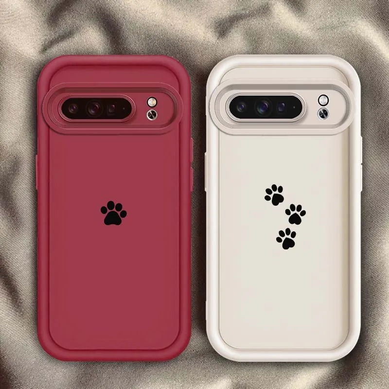 

Art Cartoon Paw Popular For Google Pixel 9 8A 8 7 7A Pro XL 5G Eye Ladder Soft TPU Shockproof Cover Phone Case