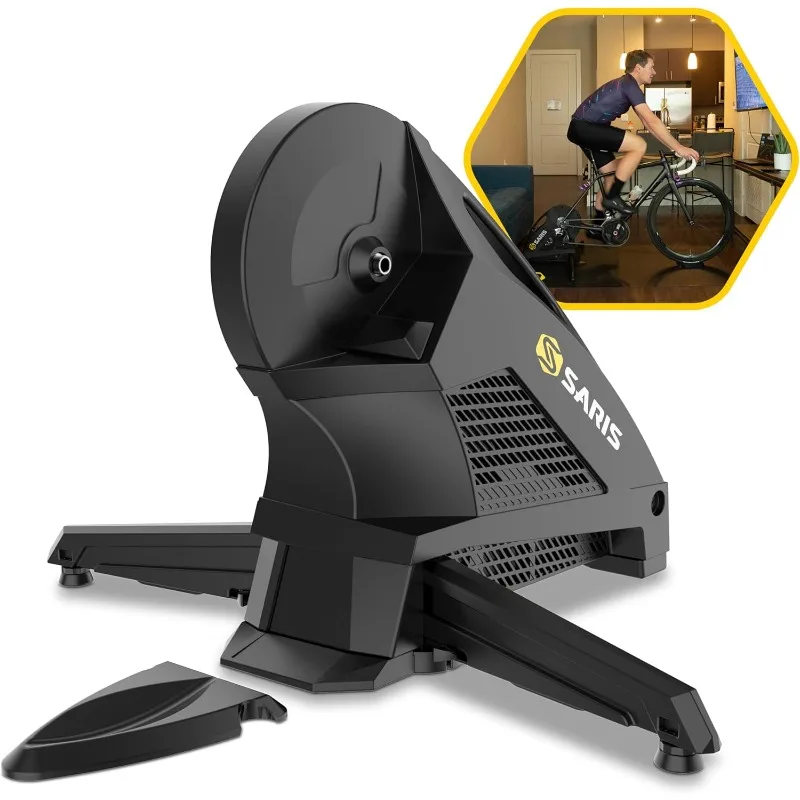 Saris - H3 Series Smart Indoor Bike Trainer, Quietest Ever at 59 dB, Compatible with 12-Speed Drivetrains