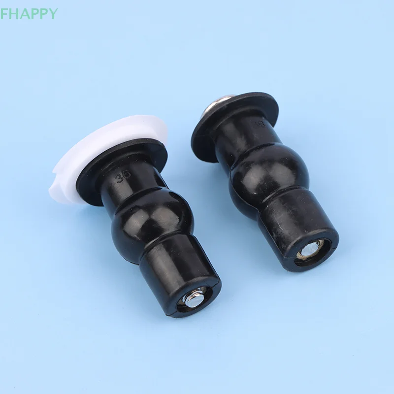 Perno de bisagras para asiento de inodoro, tornillo de expansión, pequeño asiento de inodoro Universal, tuercas superiores de goma, accesorios de fijación, 2 uds.
