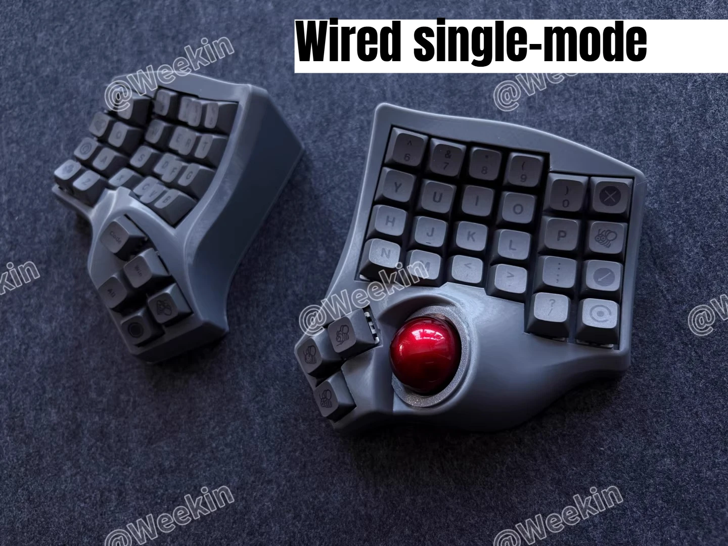 Charybdis MK2 Trackball Split Keyboard Customized Ergonomic Hot