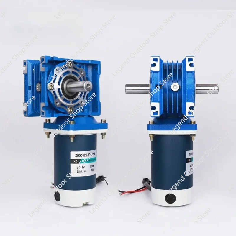 

120W RV40 Self-Locking 12V 24V DC Electric Worm Gear Motor Low-Speed with Permanent Magnet Construction for Mixers