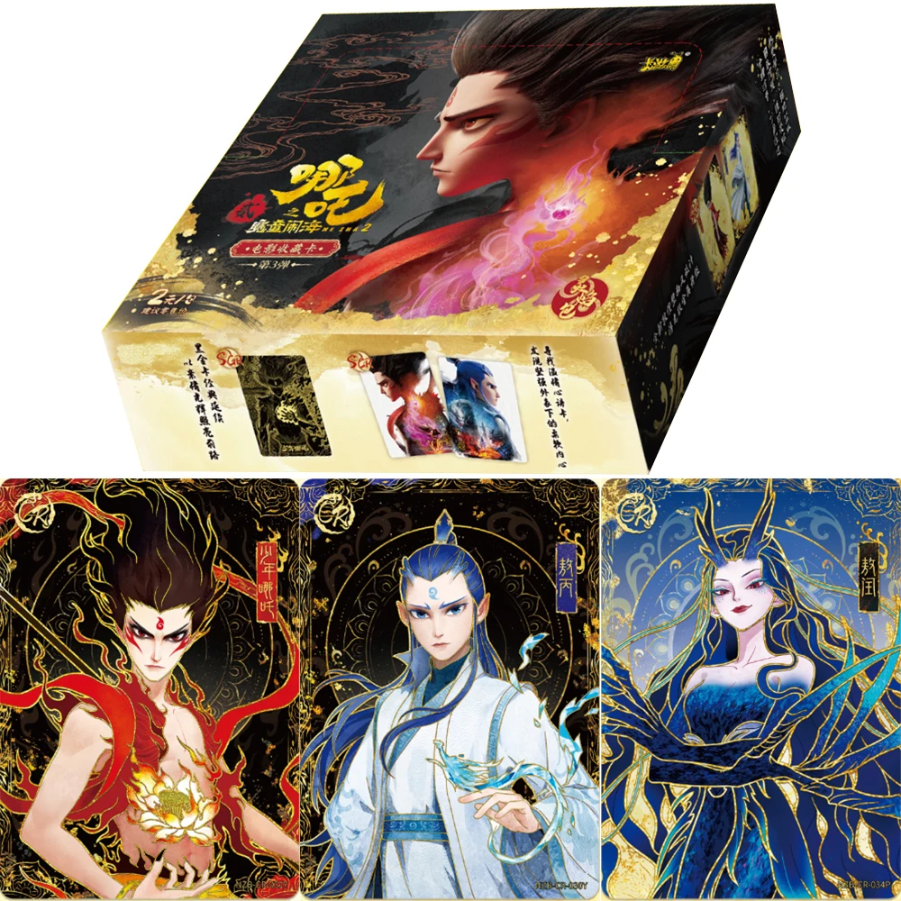 

KAYOU оригинальные карты Nezha Devil Boy Conquers Series Spirit Flame Bag Редкие CR карты Фильм Аниме Коллекционные карты Игрушка в подарок