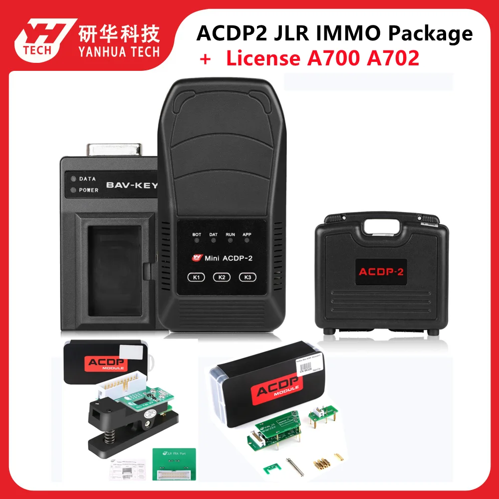 Yanhua Mini ACDP2 JLR IMMO Package for Land Rover/Jaguar IMMO 2010 - 2020 KVM RFA Key Programming Module9+24 License A700 A702