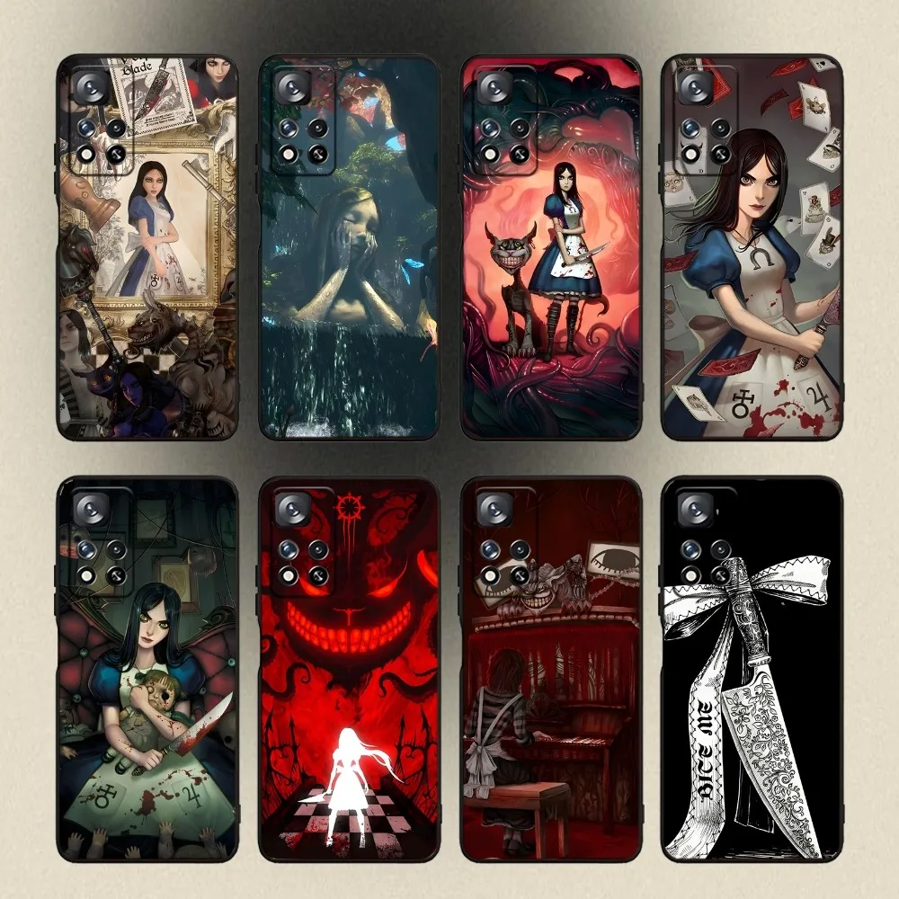 

Alice Madness Returns Game Phone Case For Samsung Galaxy A20,A21s,A22,A31,A32,A52,A53,A72,73,A80,A91 Soft Black Cover