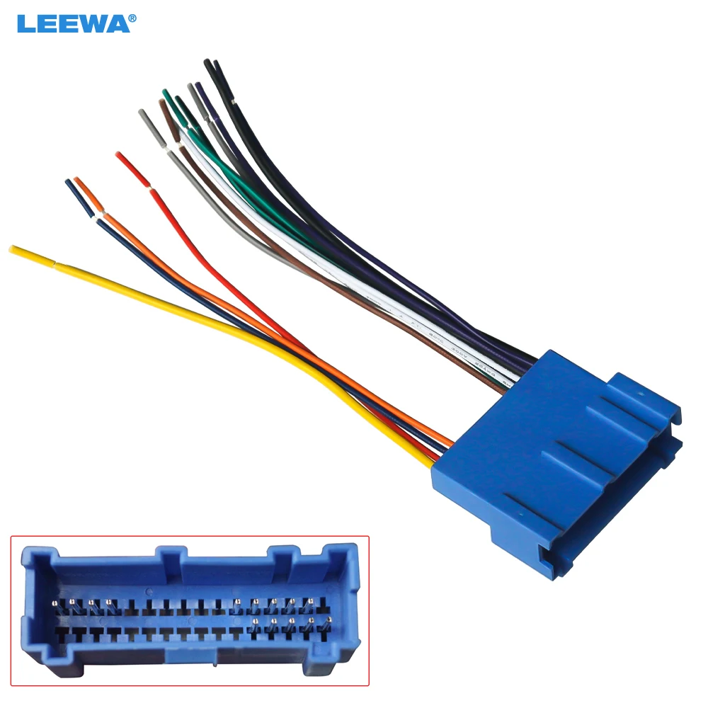 

LEEWA Car Radio Audio Stereo Wiring Harness Adapter Plug For Buick/Cadillac/Pontiac/Oldsmobile Aftermarket CD/DVD Stereo