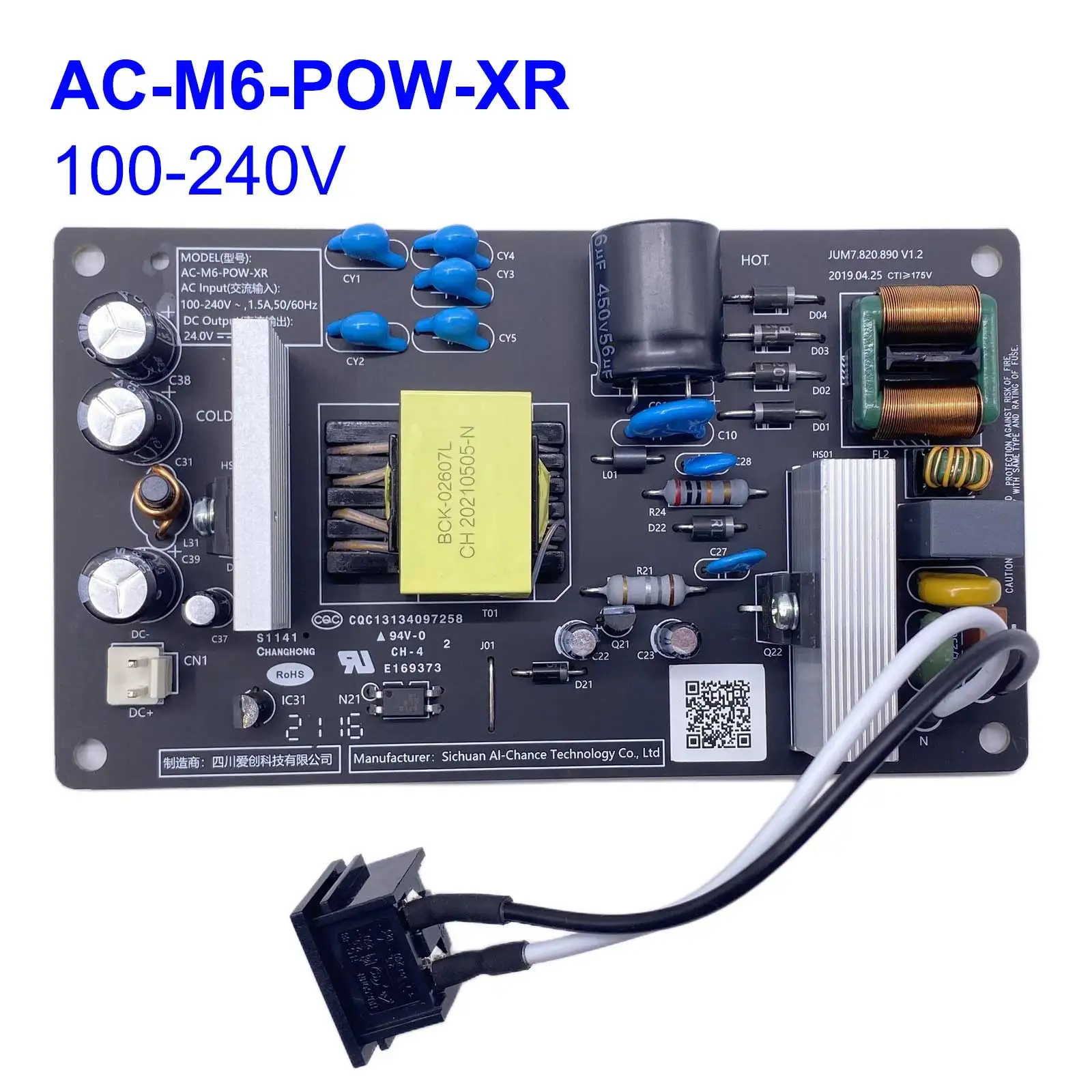 AC-M6-POW-XR Air Purifier Power Board for Xiaomi Air Purifier 3H/ 3C Replacement Circuit Board Applicable Power Supply Board