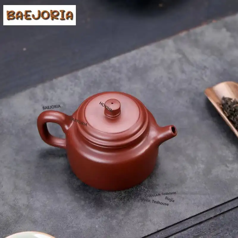 240ml Exquisite Yixing Purple Clay Teapots Handmade De Zhong Pot Raw Ore Dahongpao Mud Kettle Zisha Tea Set Tableware