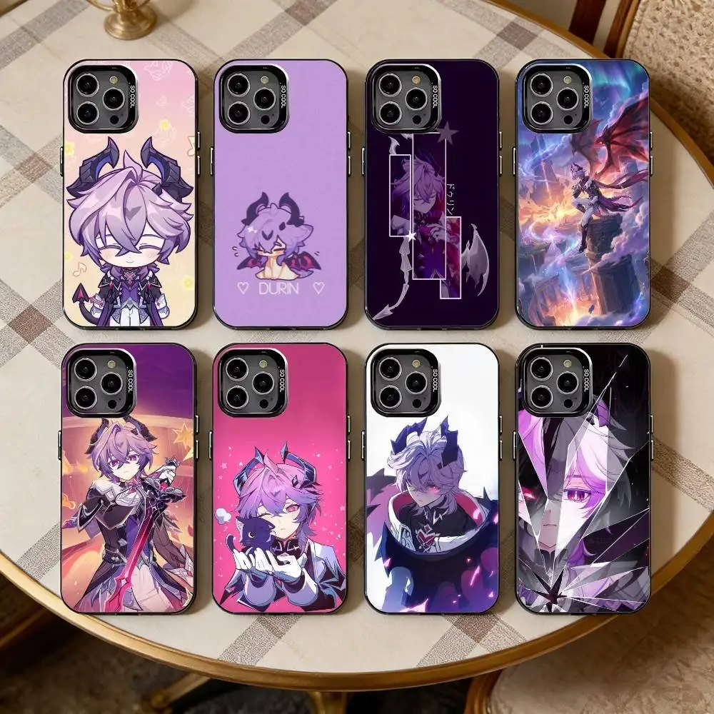 

Durin Genshin Impact Phone Case For iPhone17,16,15,14,13,12,11 Plus,Pro Max Black Candy silver phone case