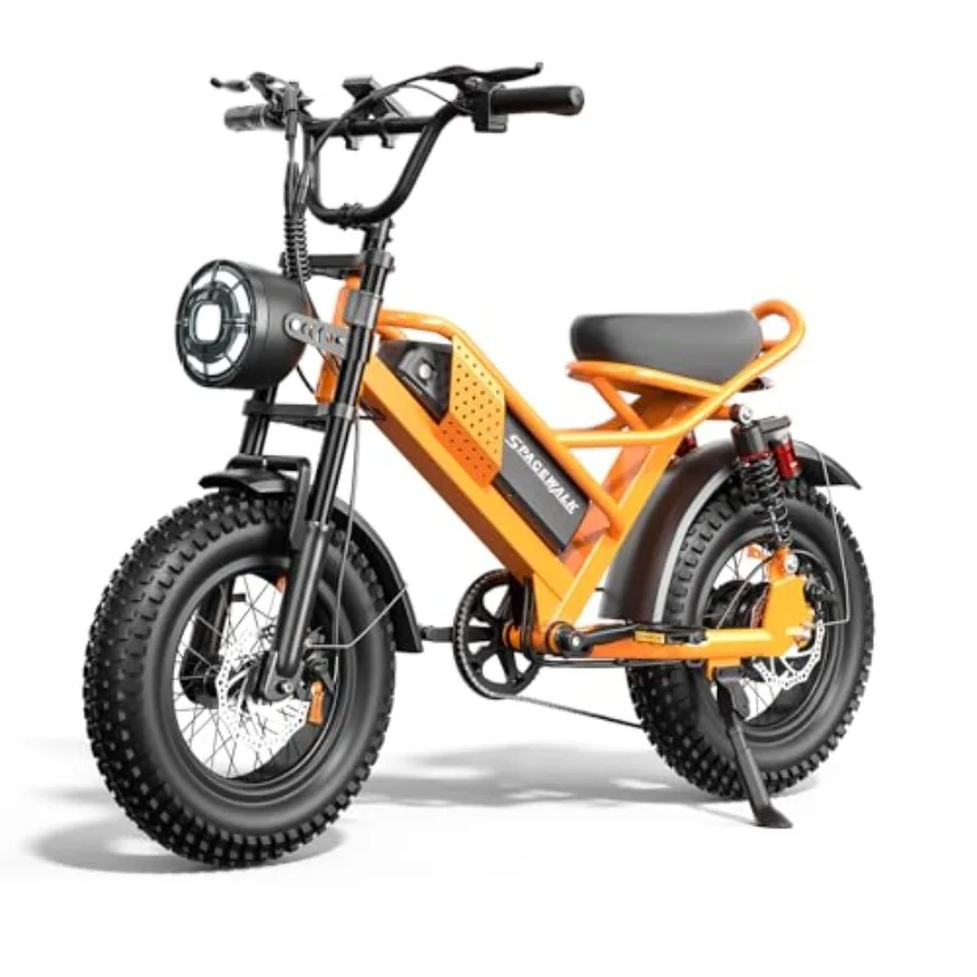 

Spacewalk Electric Bike M6/M7 for Teens/Adults: 16/20 Ebike, 1500W Peak Motor, 21.7mph/27.9mph, 48V 15Ah Removable Battery, 4X