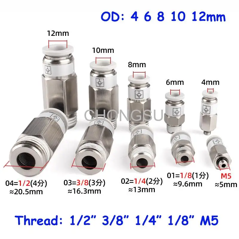 Pneumatic Check Valve SPC VPC M5 1/8 1/4 3/8 1/2