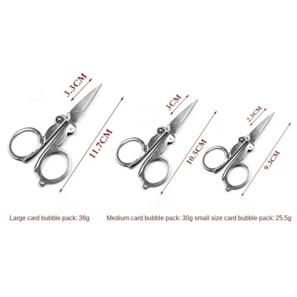 Mini ciseaux en acier inoxydable, artisanat compact, pêche, bureau, étudiant, voyage, école
