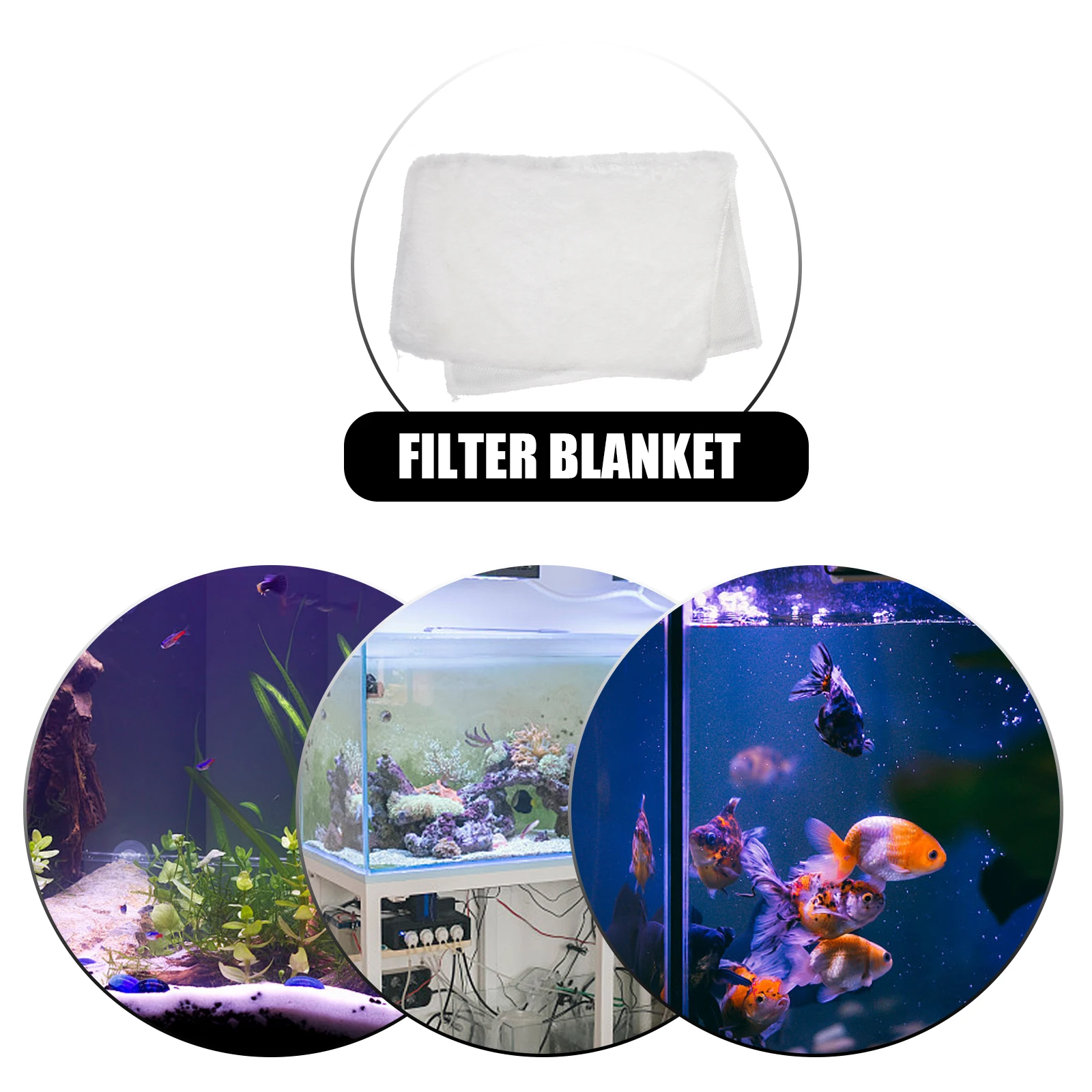 

Premium Cotton Filter Blanket Polyester Media Aquarium Filtering Bag Replacement Saltwater Freshwater Fish Tank High Density