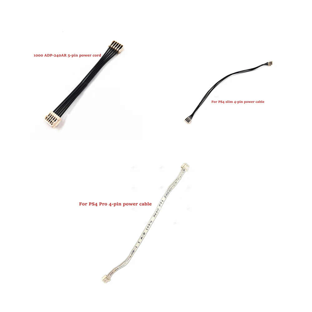Power Connector Cable 4/5 Pin Replacement Cord For PS4 1000 slim/pro Power ADP-240AR Fired