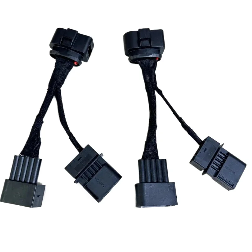 A pair for W221 Mercedes car headlights upgrade from previous models to later models, headlight adapter wire harness