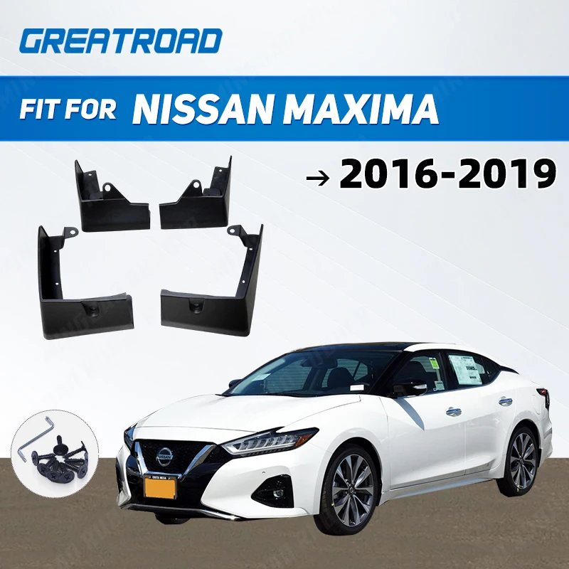 Car Front Rear wheel Mud Flap For Nissan Maxima 2016-2019 Fender Mud Flap Splash Guards Mudguards Car accessories Soft plastic