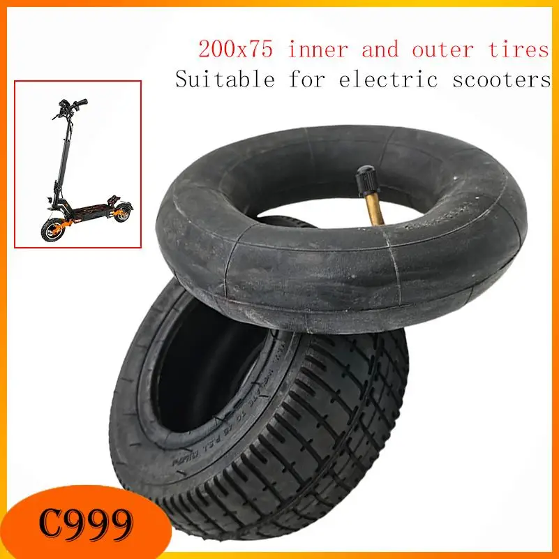 Hochwertiger 8 Zoll 200x75 Mini-Elektroroller-Reifen 200*75 Innenschlauch Außenreifen Breiter Aufblasbarer Radreifen