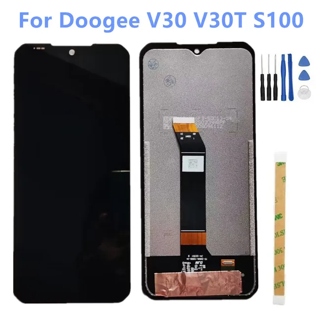 Oryginalny wyświetlacz LCD do Doogee V30 V30T S100 6.58 "FHD montaż ekranu telefonu komórkowego Digitizer fabryka hurtownia wyświetlacza