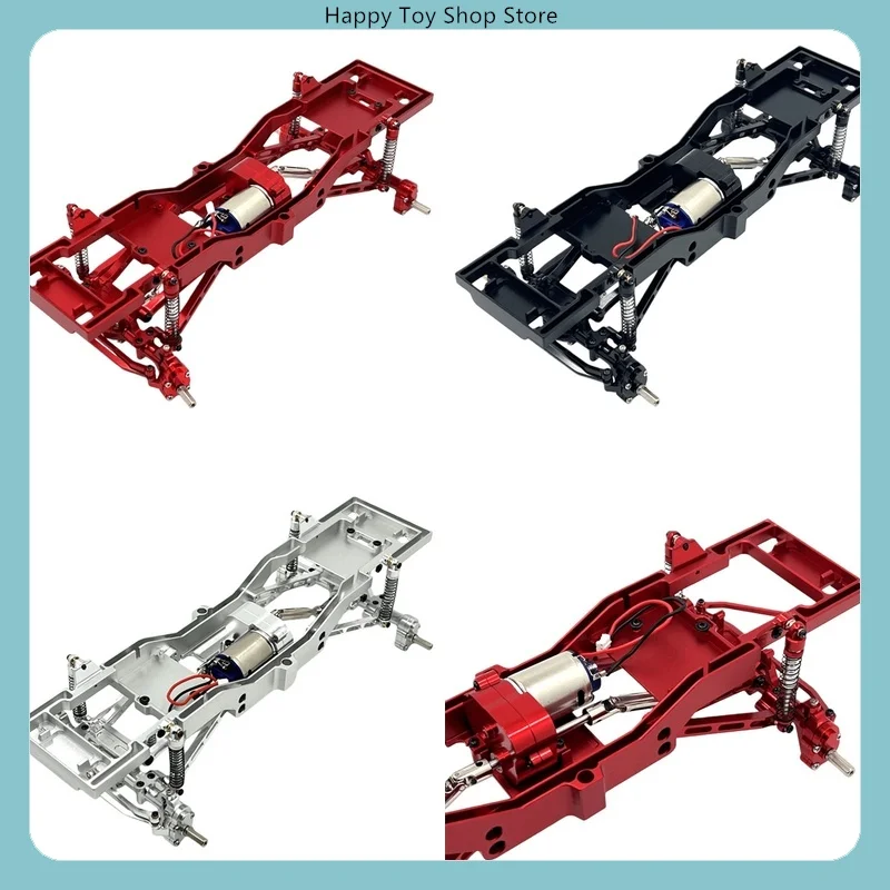 Metal Upgrade Portal Axle Rolling Chassis with 370 Motor Gearbox for Mang Niu 1/12 RC Car Spare Parts